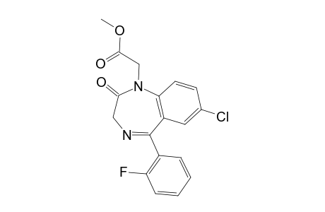 7-Chloro-1-(2-(methyoxycarbonylmethyl)-5-(2-fluorophenyl)-1,3-dihydro-2H-1,4-benzodiazepin-2-one