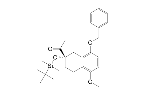 (-)-(2R)-2-ACETYL-8-BENZYLOXY-2-(TERT.-BUTYLDIMETHYLSILYLOXY)-5-METHOXY-1,2,3,4-TETRAHYDRONAPHTHALENE