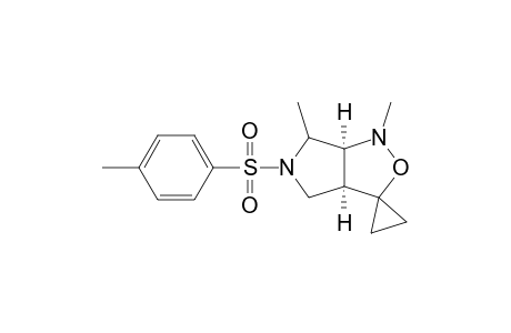 (3'aS,6'aS)-1',6'-Dimethyl-5'-tosyl-spiro[cyclopropane-1,3'-hexahydro-4H-pyrrolo[3,4-c]isoxazole]