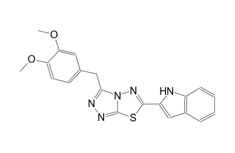1H-indole, 2-[3-[(3,4-dimethoxyphenyl)methyl][1,2,4]triazolo[3,4-b][1,3,4]thiadiazol-6-yl]-