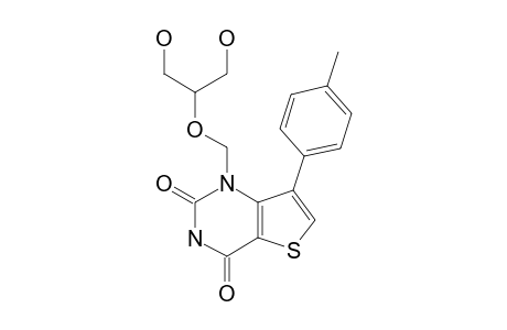1-[2-HYDROXY-1-(HYDROXYMETHYL)-ETHOXYMETHYL]-7-(4-METHYLPHENYL)-THIENO-[3,2-D]-PYRIMIDINE-2,4-DIONE