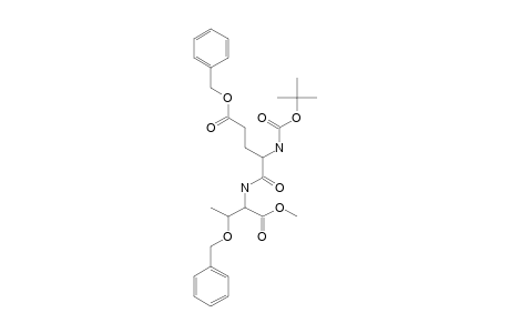N-(TERT.-BUTOXYCARBONYL)-5-BENZYL-L-GLUTAMYL-O-BENZYL-L-THREONINE-METHYLESTER