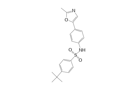 4-tert-Butyl-N-[4-(2-methyl-1,3-oxazol-5-yl)phenyl]benzenesulfonamide