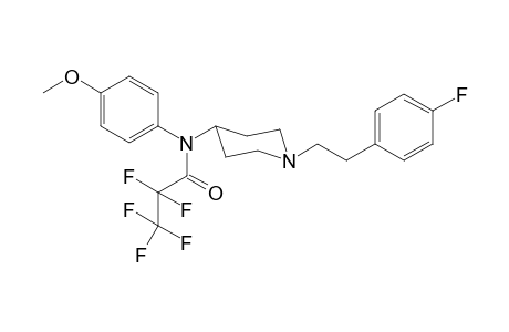 2,2,3,3,3-Pentafluoro-N-(1-[2-(4-fluorophenyl)ethyl]piperidin-4-yl)-N-4-methoxyphenylpropanamide