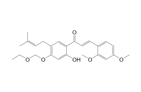 4'-Ethoxymethoxy-2'-hydroxy-2,4-dimethoxy-5'-(3-methylbut-2-enyl)chalcone