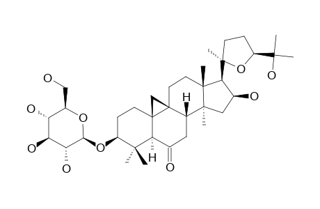 HUANGQIYENIN-A;3-O-BETA-D-GLUCOPYRANOSYL-(20R,24S)-16-BETA,25-DIHYDROXY-20,24-EPOXY-9,19-CYCLOLANOST-6-ONE