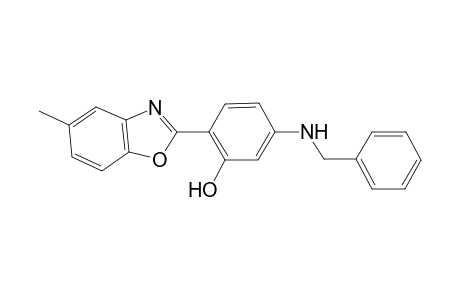 Phenol, 5-benzylamino-2-(5-methyl-2-benzoxazolyl)-