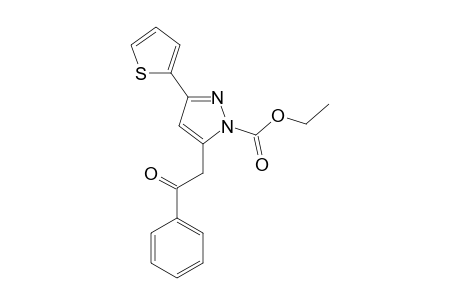 ETHYL-3-(2-THIENYL)-5-PHENACYLPYRAZOLE-1-CARBOXYLATE