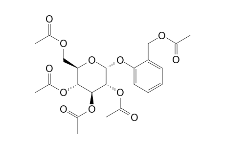 .beta.-D-Glucopyranoside, 2-[(acetyloxy)methyl]phenyl, tetraacetate