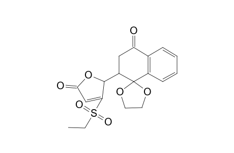5-Ethylsulfonyl-5-(1',1'-ethylenedioxy-4'-oxo-1',2'-3',4'-tetrahydronaphth-2'-yl)furan-2(5H)-one