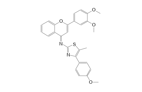 2-thiazolamine, N-[(4E)-2-(3,4-dimethoxyphenyl)-4H-1-benzopyran-4-ylidene]-4-(4-methoxyphenyl)-5-methyl-