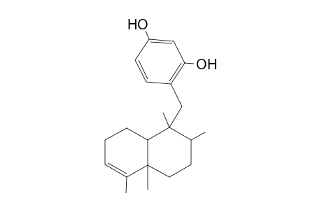 1,2,4a,5-Tetramethyl-1-(2',5'-dihydroxybenzyl)-1,2,3,4,4a,7,8,8a-octahydronaphthalene
