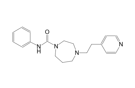 1H-1,4-diazepine-1-carboxamide, hexahydro-N-phenyl-4-[2-(4-pyridinyl)ethyl]-
