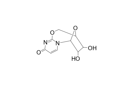 6,9-Epoxy-2H,6H-pyrimido[2,1-b][1,3]oxazocin-2-one, 7,8,9,10-tetrahydro-7,8-dihydroxy-, [6R-(6.alpha.,7.alpha.,8.alpha.,9.alpha.)]-
