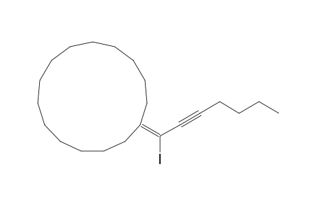 (1-Iodohept-2-ynylidene)cyclopentadecane