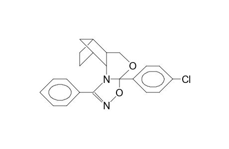 2-P-Chlorophenyl-5,8-methano-1,2S,4aS, 5,6,7,8,8aR-octahydro-4H-3,1-benzoxazino(1,2-D)-3-phenyl-1,2,4-oxadiazoline