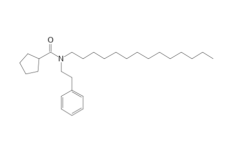 Cyclopentanecarboxamide, N-(2-phenylethyl)-N-tetradecyl-