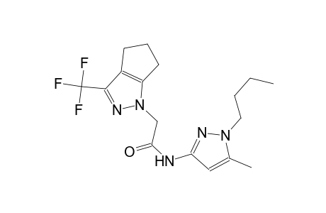 N-(1-butyl-5-methyl-1H-pyrazol-3-yl)-2-(3-(trifluoromethyl)-5,6-dihydrocyclopenta[c]pyrazol-1(4H)-yl)acetamide