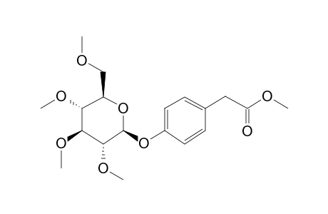 Benzeneacetic acid, 4-(.beta.-D-glucopyranosyloxy)-, 5me derivative