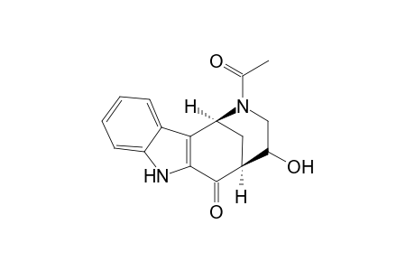 2-Acetyl-4-hydroxy-1,2,3,4,5,7-hexahydro-1,5-methanoazocino[4,3-b]ondole-6-one