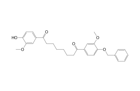 1-(3-Methoxy-4-oxidanyl-phenyl)-8-(3-methoxy-4-phenylmethoxy-phenyl)octane-1,8-dione