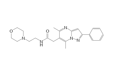 pyrazolo[1,5-a]pyrimidine-6-acetamide, 5,7-dimethyl-N-[2-(4-morpholinyl)ethyl]-2-phenyl-