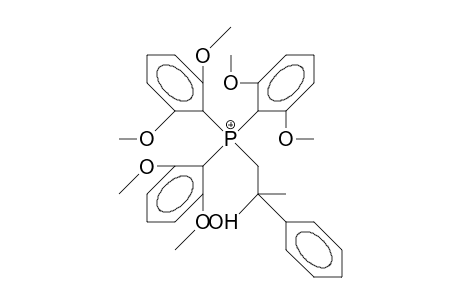 2-Hydroxy-2-phenyl-propyl-tris(2,6-dimethoxy-phenyl)-phosphonium cation