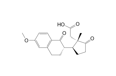 2-[(1S,2S)-2-[(2S)-6-methoxy-1-oxidanylidene-3,4-dihydro-2H-naphthalen-2-yl]-1-methyl-5-oxidanylidene-cyclopentyl]ethanoic acid