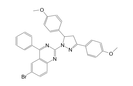 quinazoline, 6-bromo-2-[4,5-dihydro-3,5-bis(4-methoxyphenyl)-1H-pyrazol-1-yl]-4-phenyl-