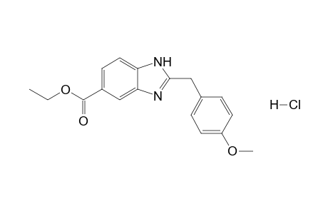 Ethyl 2-[(4'-methoxyphenyl)methyl]-[1H]-benzimidazole-5-carboxylate hydrochloride