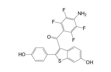 3-(4-Amino-2,3,5,6-tetrafluorobenzoyl)-6-hydroxy-2-(4-hydroxyphenyl)benzo[b]thiophene