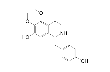 1-[4'-(Hydroxybenzyl]-5,6-dimethoxy-7-hydroxy-1,2,3,4-tetrahydro-isoquinoline