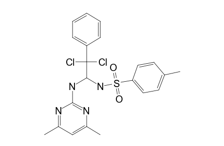 N-[2,2-DICHLORO-1-[(4,6-DIMETHYL-PYRIMIDIN-2-YL)-AMINO]-2-PHENYL-ETHYL]-4-METHYL-BENZENESULFONAMIDE