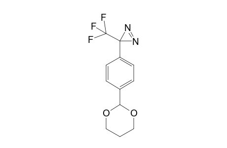 3-(4-(2-(1,3-dioxanyl)phenyl)-3-(trifluoromethyl)diazirine