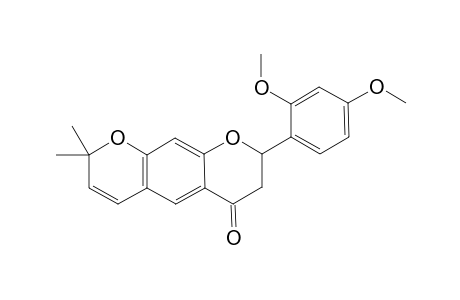 2,3-Dihydro-8,8-dimethyl-2-(2,4-dimethoxyphenyl)-4H,8H-benzo[b,b']dipyran-4-one