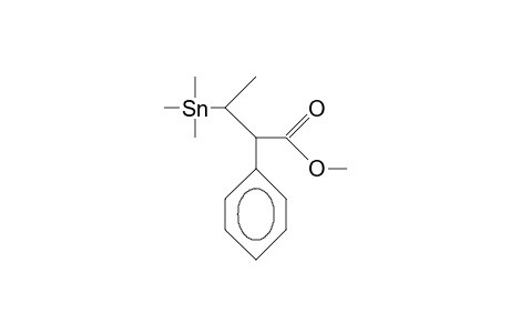erythro-3-Trimethylstannyl-2-phenyl-butanoic acid, methyl ester