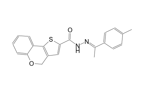 N'-[(E)-1-(4-methylphenyl)ethylidene]-4H-thieno[3,2-c]chromene-2-carbohydrazide