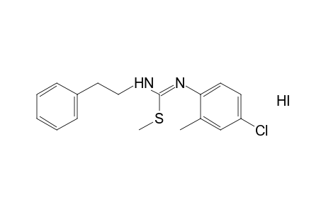 1-(4-chloro-o-tolyl)-2-methyl-3-phenethyl-2-thiopseudourea, monohydroiodide