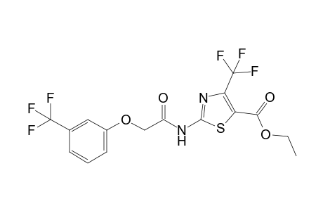 4-Trifluoromethyl-5-ethoxycarbonyl-2-(3-trifluoromethylphenoxyacetamido)-thiazole