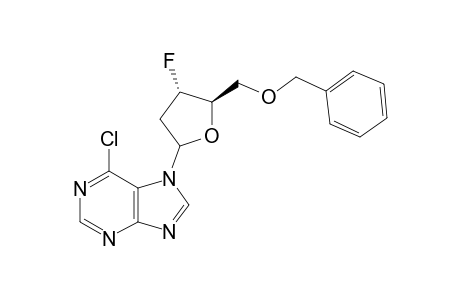 9-(5-O-BENZYL-2,3-DIDEOXY-3-FLUORO-BETA-D-RIBOFURANOSYL)-6-CHLOROPURINE