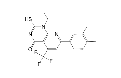 pyrido[2,3-d]pyrimidin-4(1H)-one, 7-(3,4-dimethylphenyl)-1-ethyl-2-mercapto-5-(trifluoromethyl)-