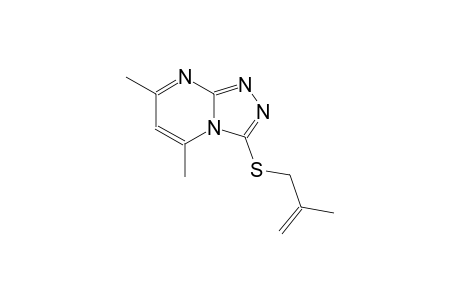 5,7-dimethyl-3-[(2-methyl-2-propenyl)sulfanyl][1,2,4]triazolo[4,3-a]pyrimidine