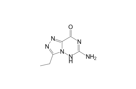 1,2,4-Triazolo[3,4-f][1,2,4]triazin-8(5H)-one, 6-amino-3-ethyl-