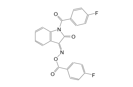 (3E)-1-(4-fluorobenzoyl)-1H-indole-2,3-dione 3-[O-(4-fluorobenzoyl)oxime]
