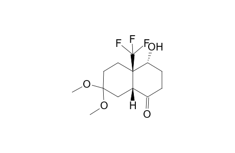 (4R,4aR,8aR)-4-hydroxy-7,7-dimethoxy-4a-(trifluoromethyl)-3,4,5,6,8,8a-hexahydro-2H-naphthalen-1-one