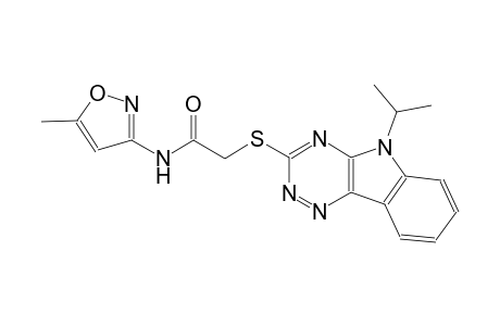 2-(9-Isopropyl-9H-1,3,4,9-tetraaza-fluoren-2-ylsulfanyl)-N-(5-methyl-isoxazol-3-yl)-acetamide