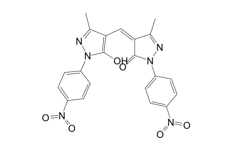 1H-Pyrazol-5-one, 4-[[5-hydroxy-3-methyl-1-(4-nitrophenyl)-1H-pyrazol-4-yl]methylidene]-3-methyl-1-(4-nitrophenyl)-