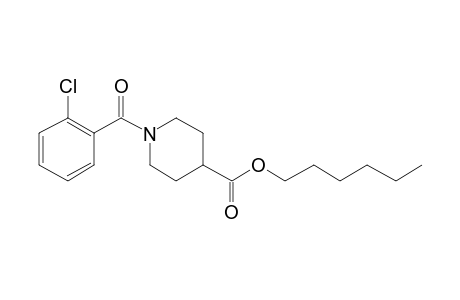 Isonipecotic acid, N-(2-chlorobenzoyl)-, hexyl ester