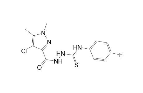 2-[(4-chloro-1,5-dimethyl-1H-pyrazol-3-yl)carbonyl]-N-(4-fluorophenyl)hydrazinecarbothioamide