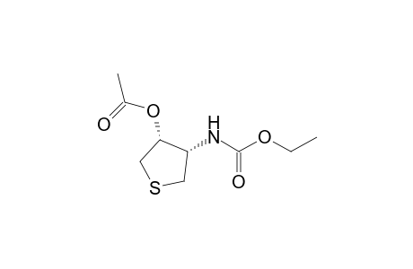 cis-3-acetoxy-4-ethoxycarbonylamino-1-thia-cyclopentane